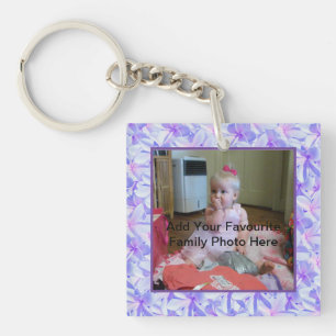 Porte-clefs Frangipani Mauve Et Rose, Photo
