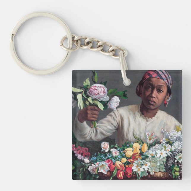 Porte-clefs Frédéric Bazille - Jeune femme aux pivoines (Devant)
