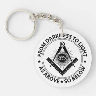 Porte-clefs Freemasonry emblem