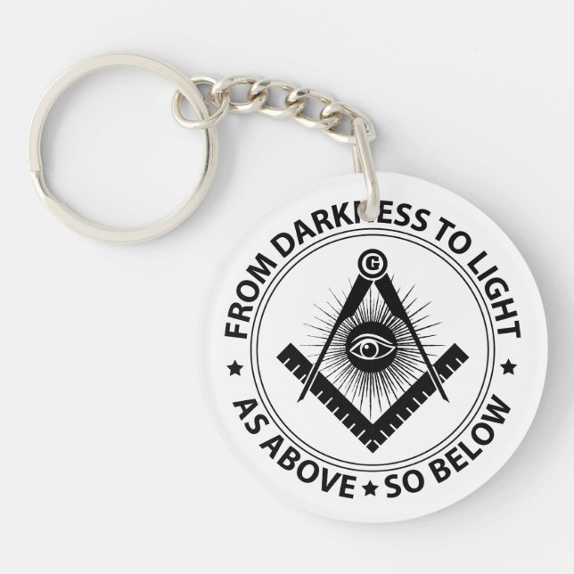 Porte-clefs Freemasonry emblem (Devant)