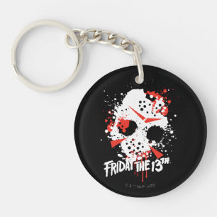 Porte-clefs Friday the 13th   Paint Splatter Hockey Mask