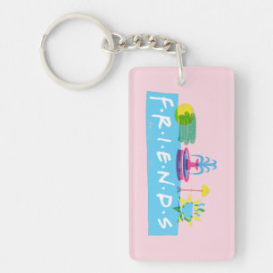 Porte-clefs FRIENDS™   Logo avec icônes