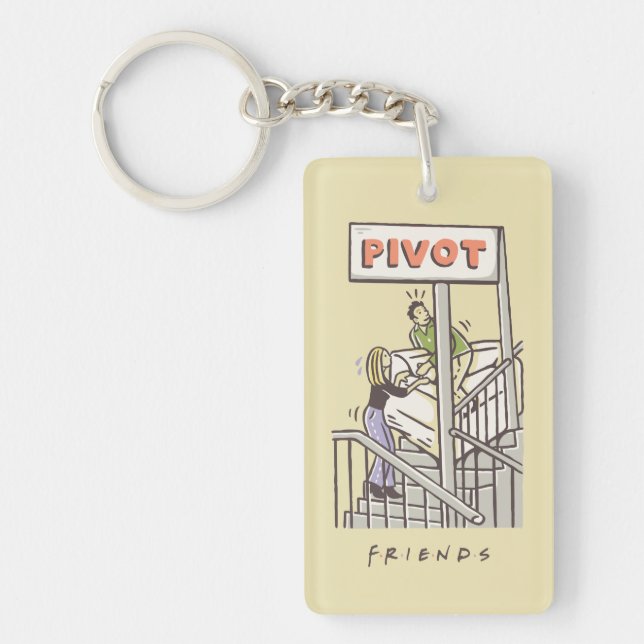 Porte-clefs FRIENDS™ | Ross et Rachel PIVOT (Devant)