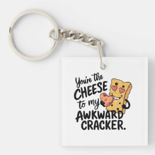 Porte-clefs Fromage à Mon Awkward   Drôle et mignonne Valentin