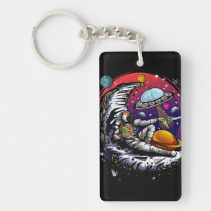 Porte-clefs Fromage Space Moon
