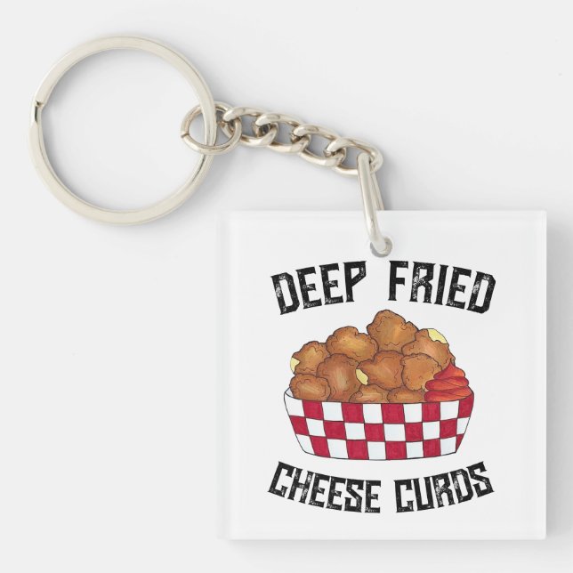 Porte-clefs Fromages frits Profondes Courdes Minnesota Wiscons (Devant)