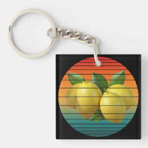 Porte-clefs Fruits de raisin vintage nourriture saine végane