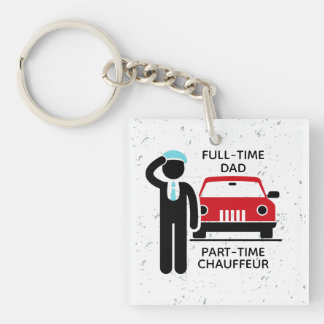 Porte-clefs Full-Time Dad Part-Time Chauffeur Busy Dad