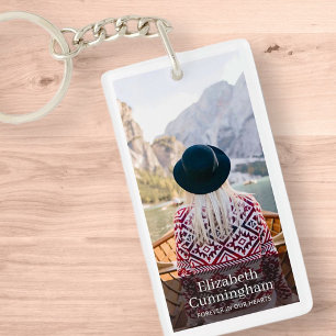 Porte-clefs Funérailles Mémorial moderne et simple photo