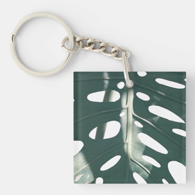Porte-clefs Funky Pale Green Plante de fromage suisse (Devant)