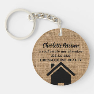 Porte-clefs Funny Agent Immobilier Realtor Promotionnel
