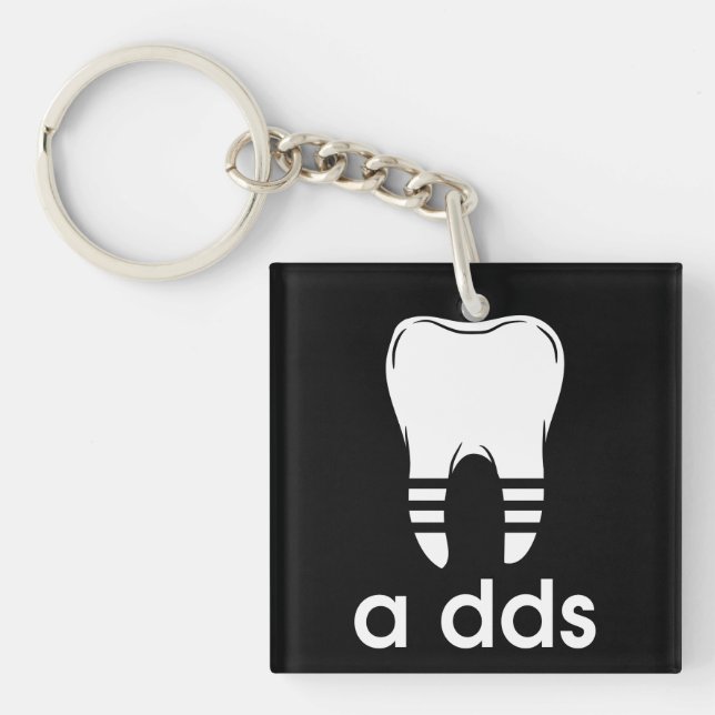 Porte-clefs Funny DDS Dentistry (Devant)