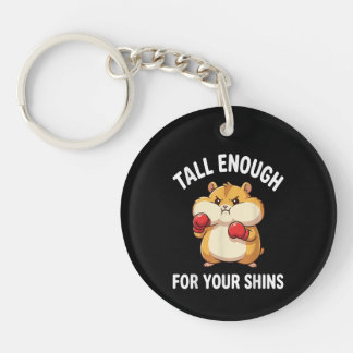 Porte-clefs Funny Hamster Boxing Tall Enough for Your Shins 