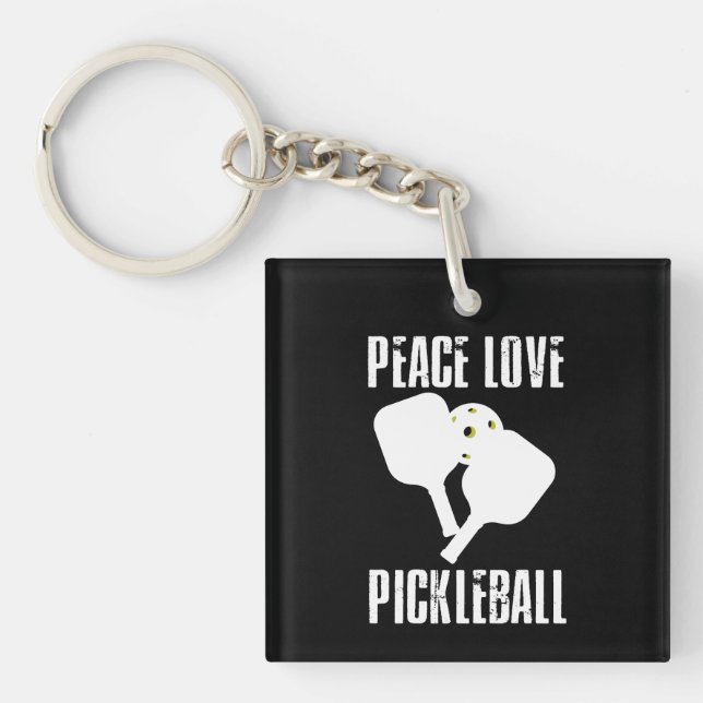 Porte-clefs Funny Pickleball (Devant)