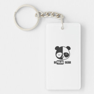 Porte-clefs Funny Polar Bear Painting