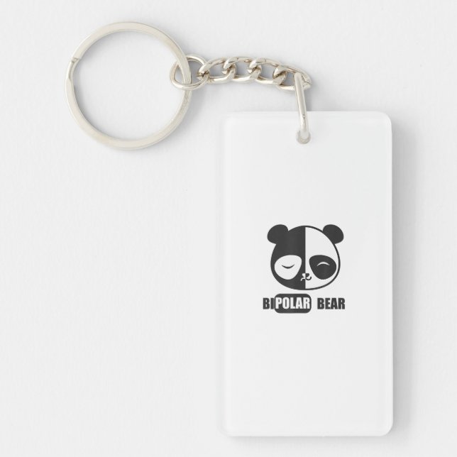 Porte-clefs Funny Polar Bear Painting (Devant)
