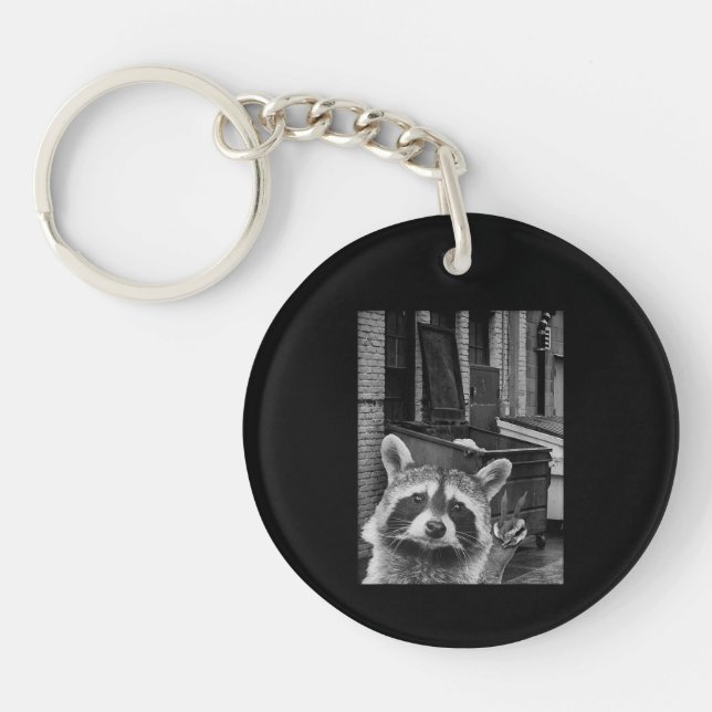 Porte-clefs Funny Raccoon Selfie Raccoon Funny Raccoon (Devant)