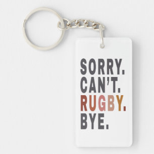 Porte-clefs Funny Rugby Weekender, pour la maman de Rugby, Idé