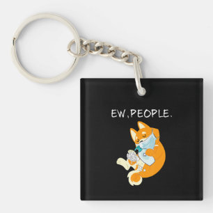 Porte-clefs Funny Shiba Inu   Ew People Chien Cadeau