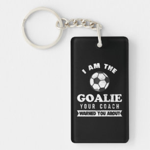 Porte-clefs Funny Soccer Goalie Coach Averti