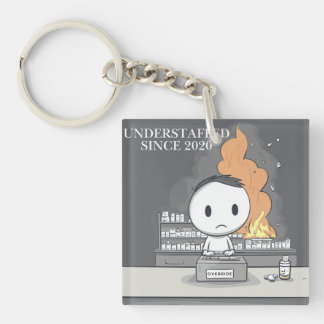 Porte-clefs Funny Sous-Effectif Depuis 2020 Pharmacie Tech