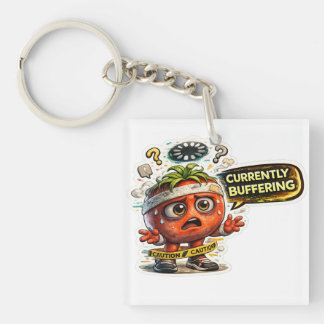 Porte-clefs Funny T-Shirt Actuellement en Tampon | Rétro Sarca