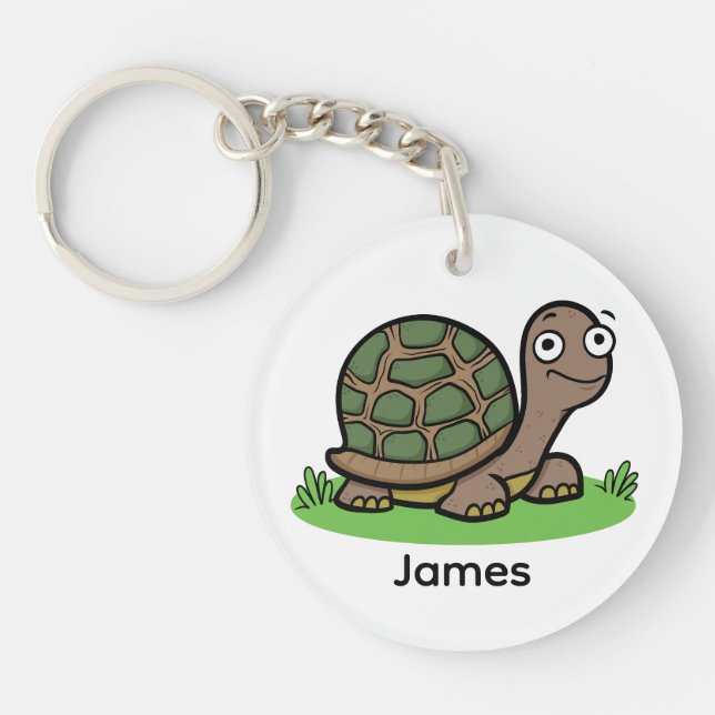 Porte-clefs Funny Tortoise Custom (Devant)