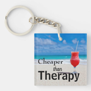 Porte-clefs Funny Tropical Beach Typographie