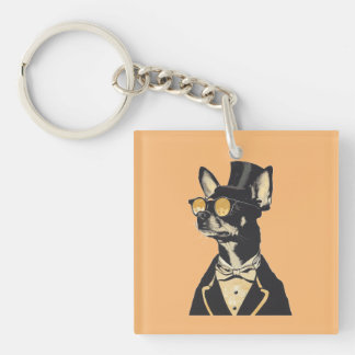 Porte-clefs Funny Vintage Retro Chihuahua