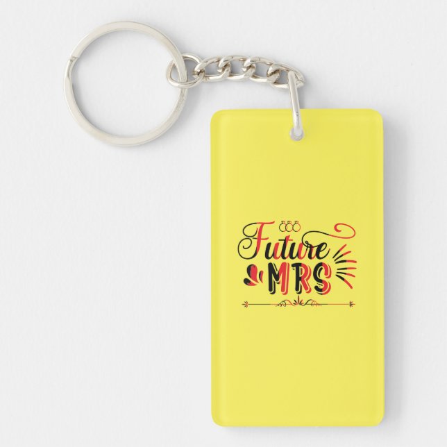 Porte-clefs Futur cadeau mariage Mme. (Devant)