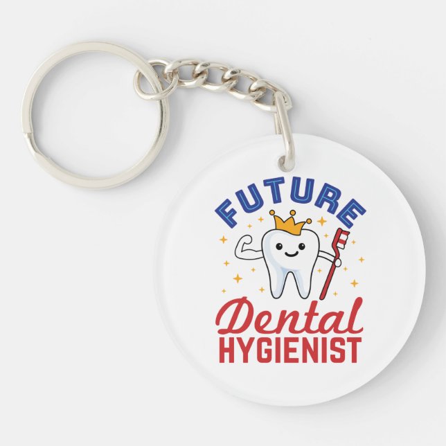Porte-clefs Future Dental Hygienist RDH (Devant)
