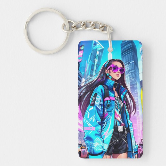 Porte-clefs Futuriste Pop Star 0002 (Devant)