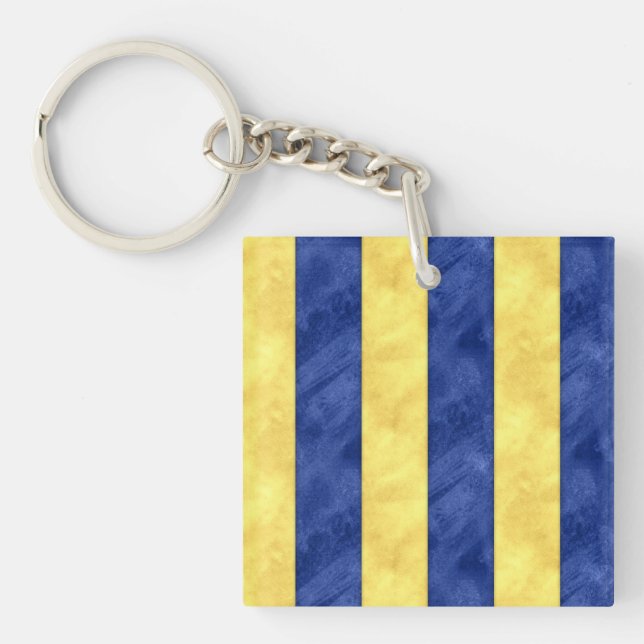 Porte-clefs G Aquarelle de golf Signal nautique Pavillon marit (Devant)