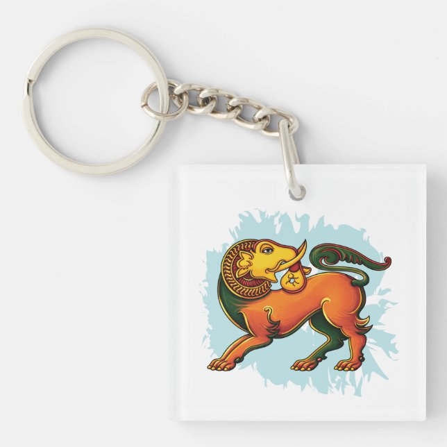 Porte-clefs Gajasinha – Mythical Guardian of Strength (Devant)