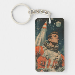 Porte-clefs Galerie des astronautes Art Art Vintage