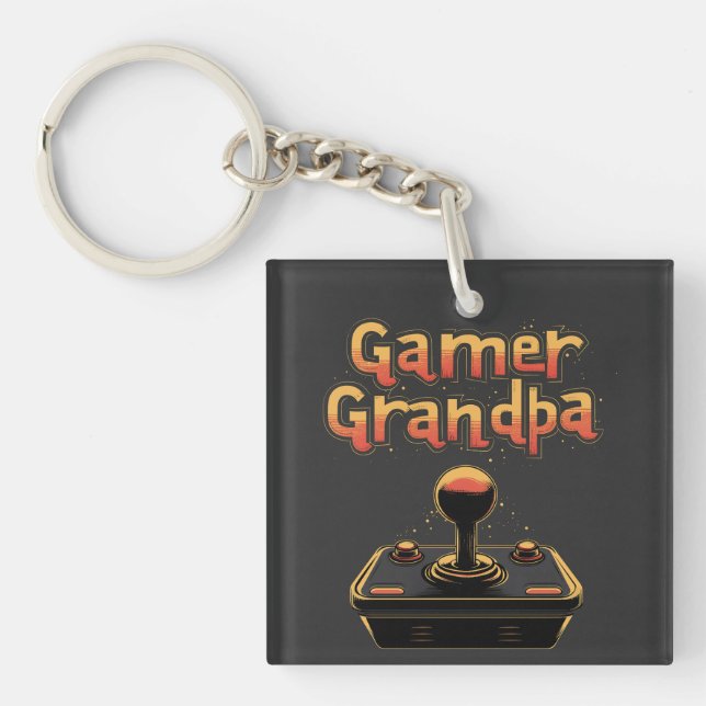 Porte-clefs Gamer Grand-père (Devant)