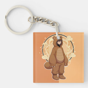 Porte-clefs Garçon Anime Mignon en Ours
