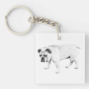 Porte-clefs Garde de Sourire, Charme de Chien Doux
