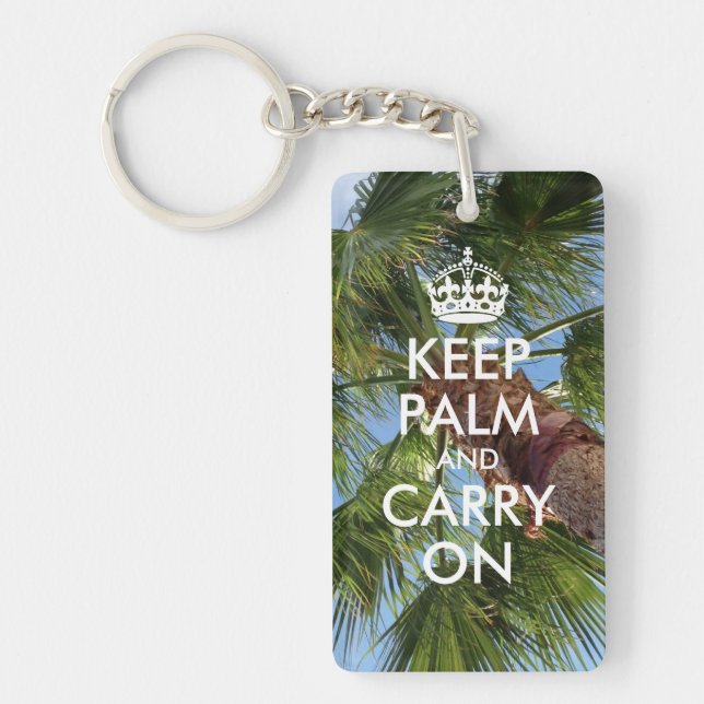 Porte-clefs Garder Palm et continuer (Devant)