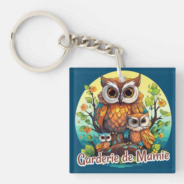 Porte-clefs Garderie de Mamie (Devant)