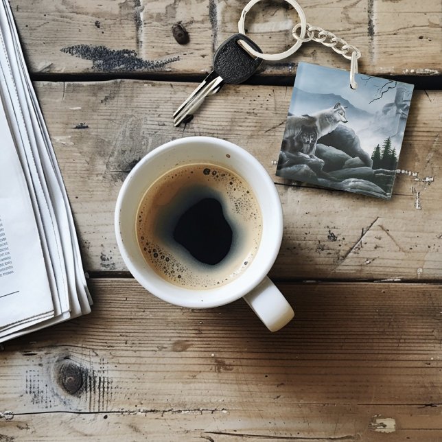 Porte-clefs Gardes Loups Mystiques Château Faune Fantastique (Créateur téléchargé)