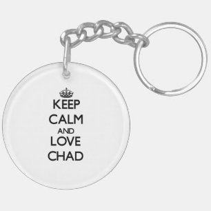 Porte-clefs Gardez le calme et aimez le Tchad