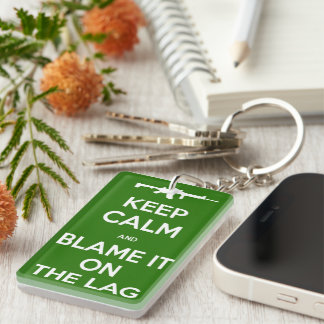 Porte-clefs Gardez le calme et blâmez-le sur le porte - clé de