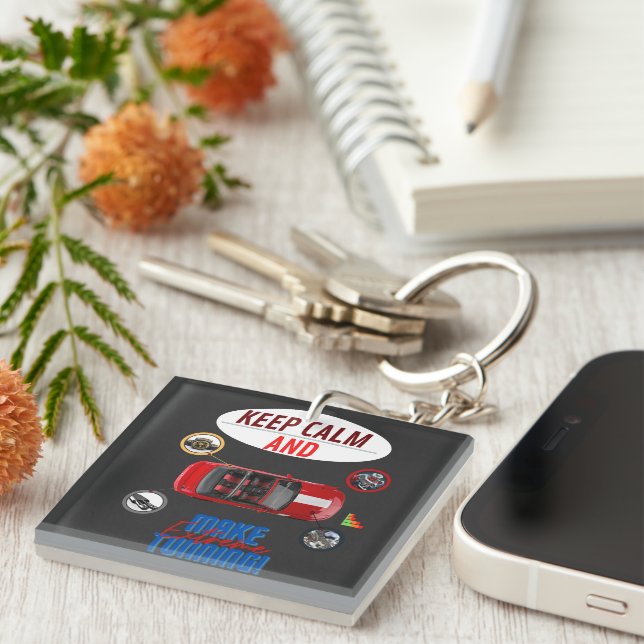 PORTE-CLEFS GARDEZ LE CALME ET FAITES UN TUNNING EXTRÊME (Devant Droit)