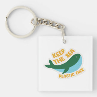 Porte-clefs Gardez le plastique de la mer libre