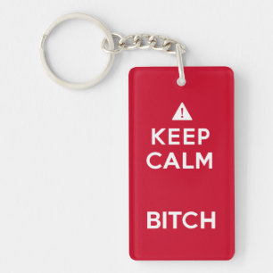 Porte-clefs Gardez le porte - clé drôle de parodie calme