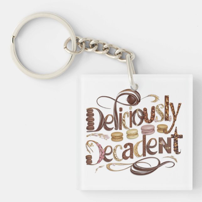 Porte-clefs Gâteaux délicieusement décadents & Design au choco (Devant)