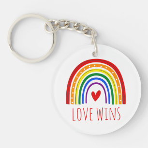Porte-clefs Gay Pride Amour Gagne Arc-en-ciel LGBT