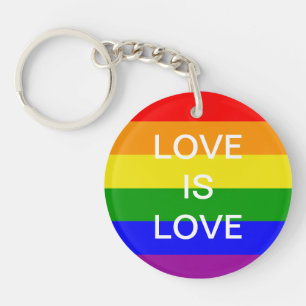 Porte-clefs Gay pride Rainbow flag amour