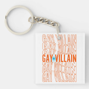 Porte-clefs Gay Villain Mème Drôle LGBT Gay pride Lesbian